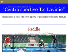 Tablet Screenshot of centrosportivolavinio.com